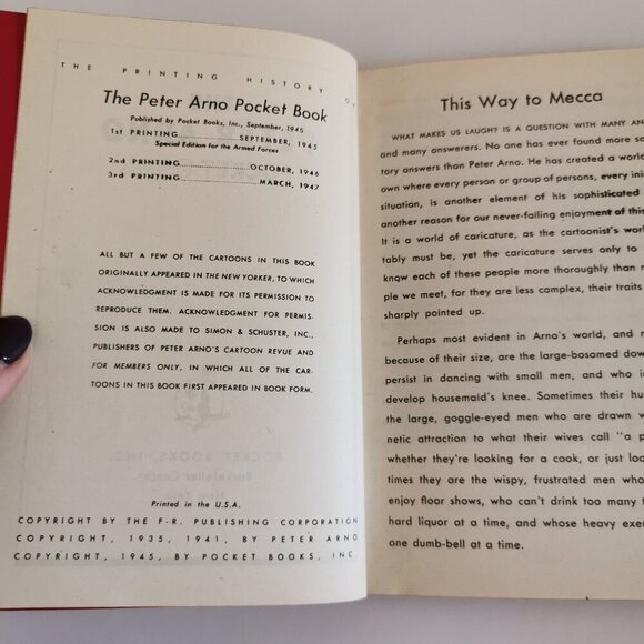 1947 Peter Arno Pocket Book New Yorker Cartoons Satirical Art Vintage Illust - Picture 5 of 8